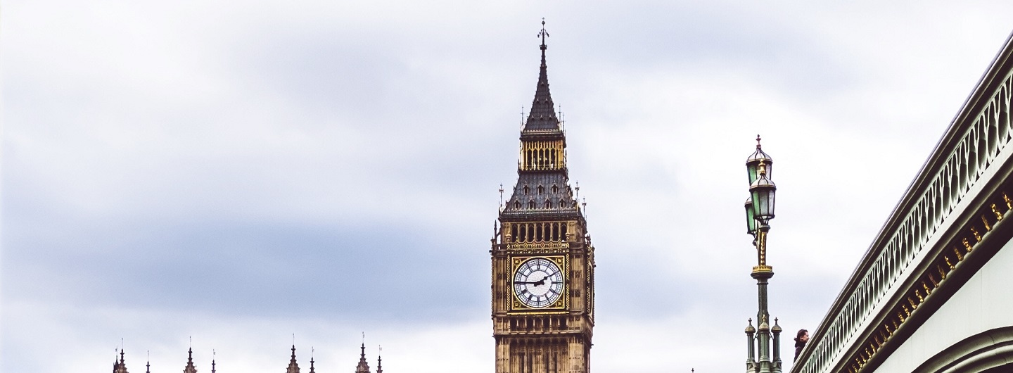 Pünktlichkeit - Zeichen des Respekts, hier im Foto der Elizabeth Tower in London mit der Glock Big Ben